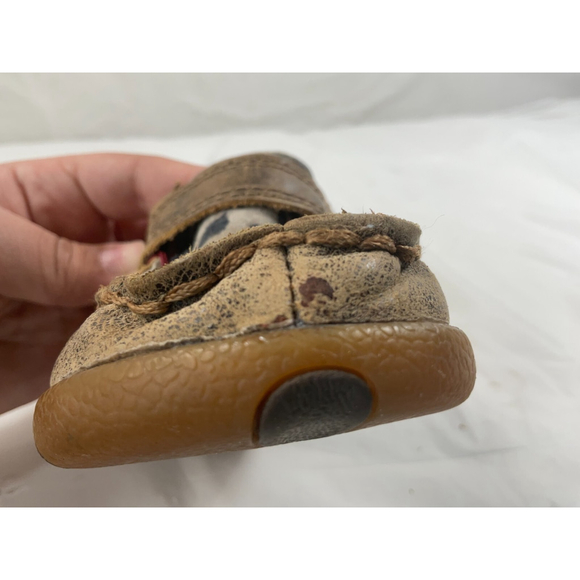 Twisted X Leopard Infant Baby Shoes Size 8 M Moc Leather Upper - Picture 12 of 16